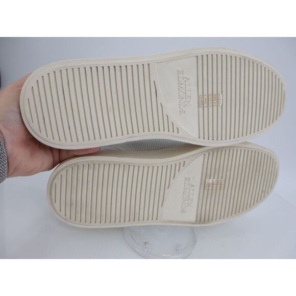 Allen Edmonds Oliver Sneakers Mens Size 12 3E EEE White Leather Slip on Shoes - Picture 9 of 14